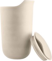 thermosbeker keramisch 280 ml porselein/silicone wit