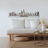 Skyline Franeker Eikenhout 165 Cm Wanddecoratie Voor Aan De Muur Met Tekst City Shapes