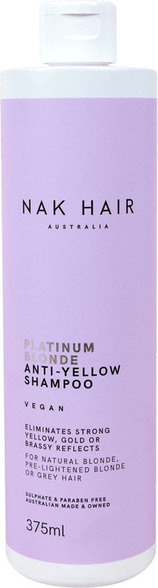 NAK - Platinum Blonde Anti Yellow Shampoo 375ml