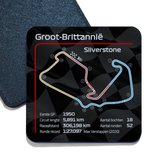 ILOJ onderzetter - Formule 1 circuit - Groot-Brittannië - Silverstone - 2022 - vierkant