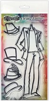 Dylusions couture clear stamp - Man about town