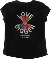 U2 Dames Tshirt -XL- Love Is Bigger Zwart