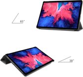 Case2go - Tablet hoes & Screenprotector geschikt voor Lenovo Tab P11 - 11 Inch - Auto Wake/Sleep functie - Grijs