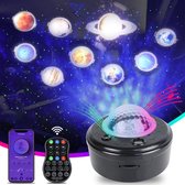 Sterrenprojector - Bluetooth - 10 Planeten - Sterren lamp - XXL - Galaxy projector - Sterrenhemel - Star projector - Nachtlamp - Sfeerlamp - Discolamp - Nachtlampje voor kinderen