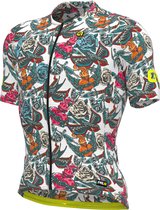 Ale Fietsshirt Korte Mouwen PRR Tattoo - Wit - XL - Valt klein