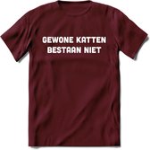 Gevonden Katten - Katten T-Shirt Kleding Cadeau | Dames - Heren - Unisex | Kat / Dieren shirt | Grappig Verjaardag kado | Tshirt Met Print | - Burgundy - M