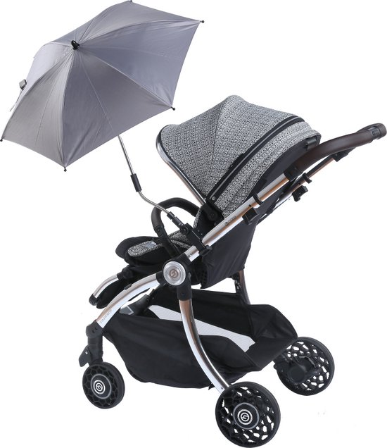 Titaniumbaby Parasol met universele klem UV 50+ Protectie - Mid Grey van Titaniumbaby — afbeelding 5