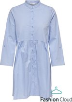 ONLY  Ditte Life 3/4 Shirt Dress Noos Wvn Blue Fog BLAUW 40