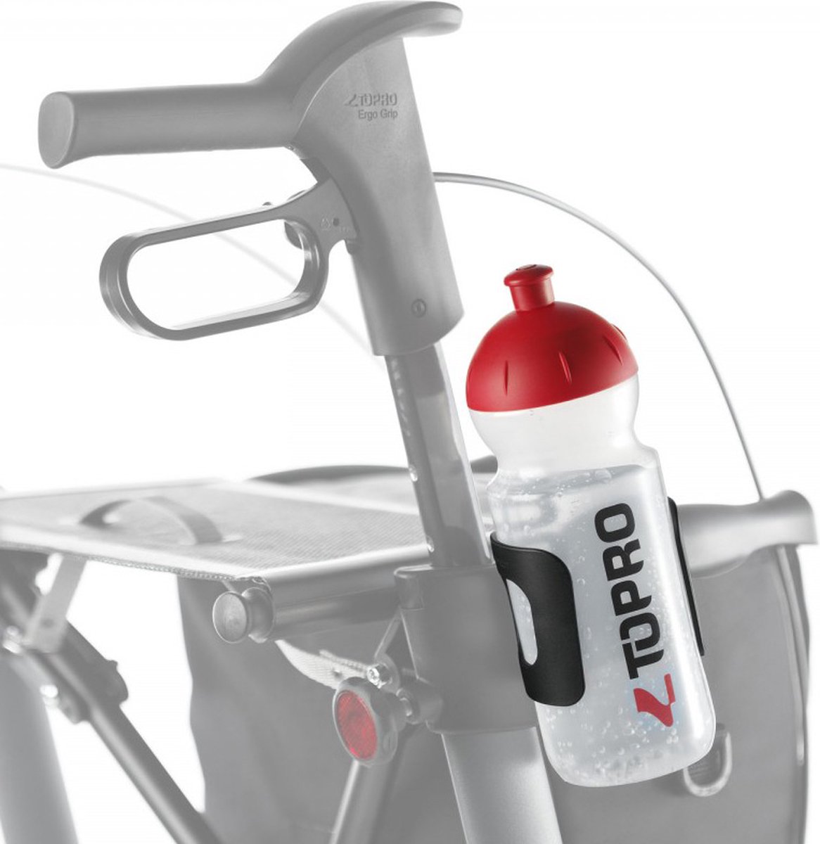 Goedkoopste Bidonhouder voor Topro rollators - Rollatoraccessoire - Eenvoudig te bevestigen
