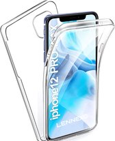 iPhone 12 Pro Max Hoesje | 2 in 1 Siliconen Hoesje 360° Bescherming | TPU Hoesje en Screenprotector iPhone 12 Pro Max in 1