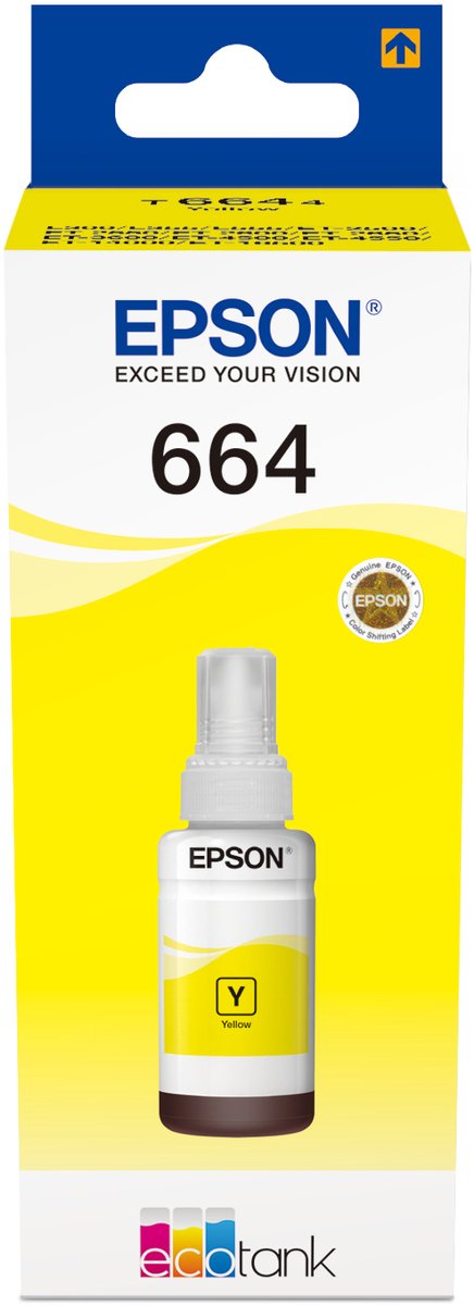 Epson T6644 Inktflesje Geel