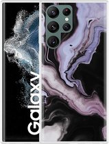 Galaxy S22 Ultra Hoesje Liquid Marble - Designed by Cazy