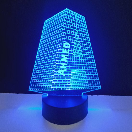 3D LED Lamp - Letter Met Naam - Ahmed