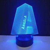 3D LED Lamp - Letter Met Naam - Angela