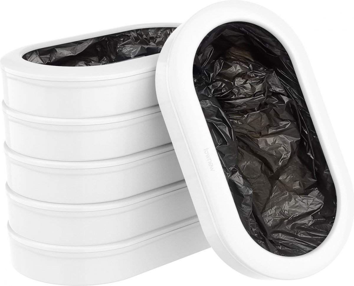 Goedkoopste Townew Recyclebare Vuilniszak Navulringen - voor de T3 - set van 6 navulringen x 25 zakken