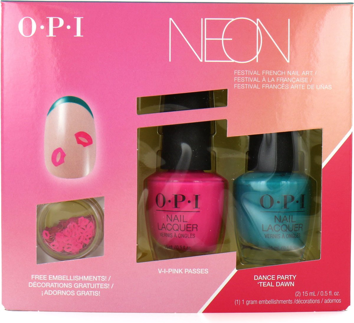 O.P.I Neon Collection Cadeauset - Festival French Nail Art