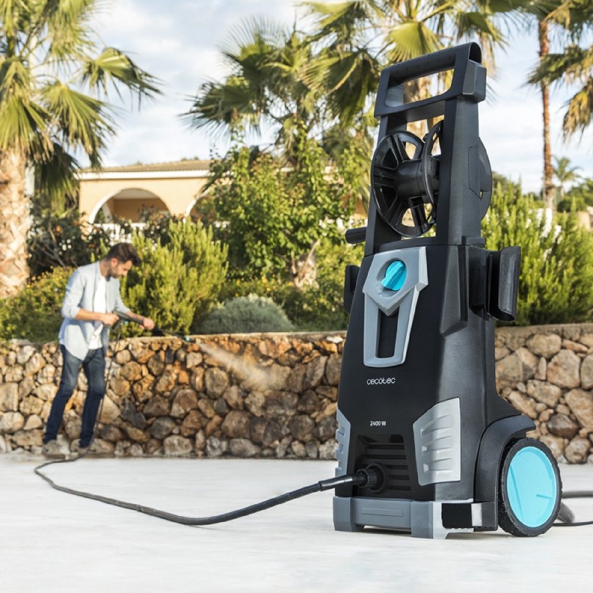 Cecotec HydroBoost 2400 AdvanceClean High Pressure Washer, 2400 W, Home, Garden, Car, Flow Rate 480 l/h, 180 Bar Pressure Aluminium Pump, 14 m Range