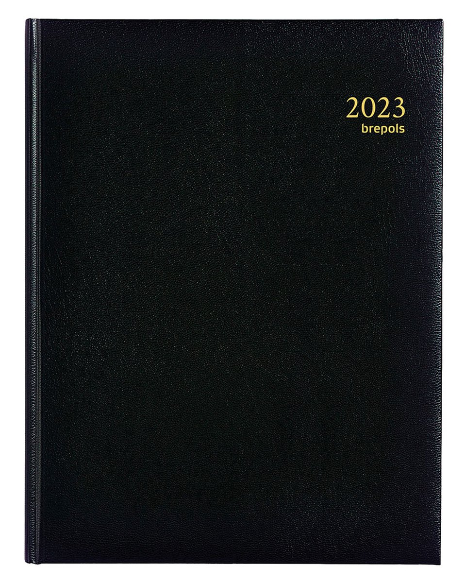 Brepols Agenda 2023 • TIMING • LIMA • 17,1 x 22 cm • Zwart • 1w/2p - Brepols
