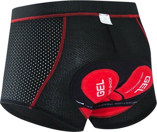 QualityB4Quantity Fiets ondergoed unisex fietsbroek met zeem ROOD S bol