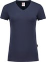 Tricorp T-shirt V Hals Slim Fit Dames 101008 Ink - Maat XS