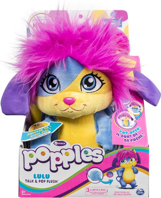 Spin Master Assortiment Peluche Transformable Parlante Popples