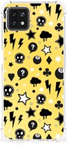 Case OPPO A53 5G | A73 5G GSM Hoesje met doorzichtige rand Punk Yellow