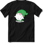 Kerstkabouter Buddy Kerst T-shirt | Groen | Jongens / Meisjes | Grappige Foute kersttrui Shirt Cadeau | Kindershirt | Leuke Elf, Rendier, Kerstboom en Kerstballen Ontwerpen. Maat 1