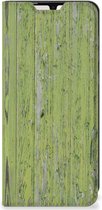 Telefoon Hoesje Geschikt voor Samsung Galaxy A33 5G Wallet Case Green Wood