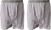 Embrator mannen Boxershorts 2-stuks geruit maat 4XL