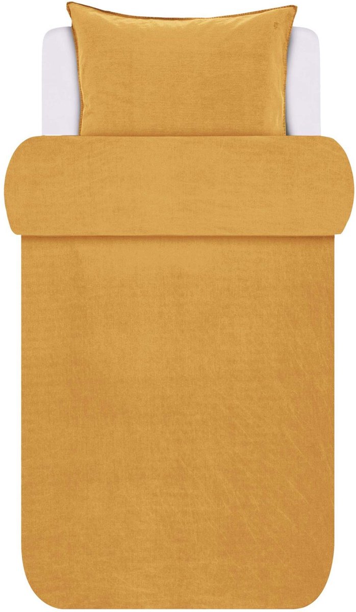 MARC O'POLO Senja Dekbedovertrek Golden yellow - Lits-Jumeaux XL – 260x200/220 cm