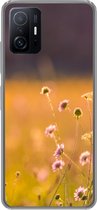 Geschikt voor Xiaomi 11T Pro hoesje - Bloemen - Licht - Roze - Siliconen Telefoonhoesje