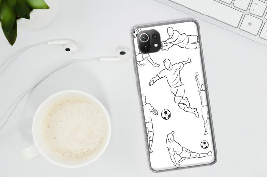 Coque Xiaomi 11T - Une illustration de joueurs dans différentes positions - Garçon - Fille - Enfants - Coque de téléphone en Siliconen