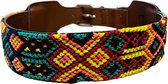 Hondenhalsband - reggae - M ( nekomvang 36 - 42 cm )