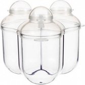 melkpoederdoosje drievaks 630 ml transparant