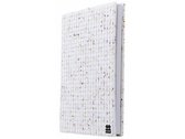 dagboek met siliconen paneel A5 glitter wit