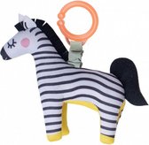 rammelaar Dizi Zebra junior 25 cm textiel zwart/wit