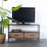 Tv-meubel Mangohout - 110cm - Industrieel - Kast Henk - Giga Meubel