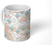 Mok - Koffiemok - Design - Zee - Dieren - Mokken - 350 ML - Beker - Koffiemokken - Theemok