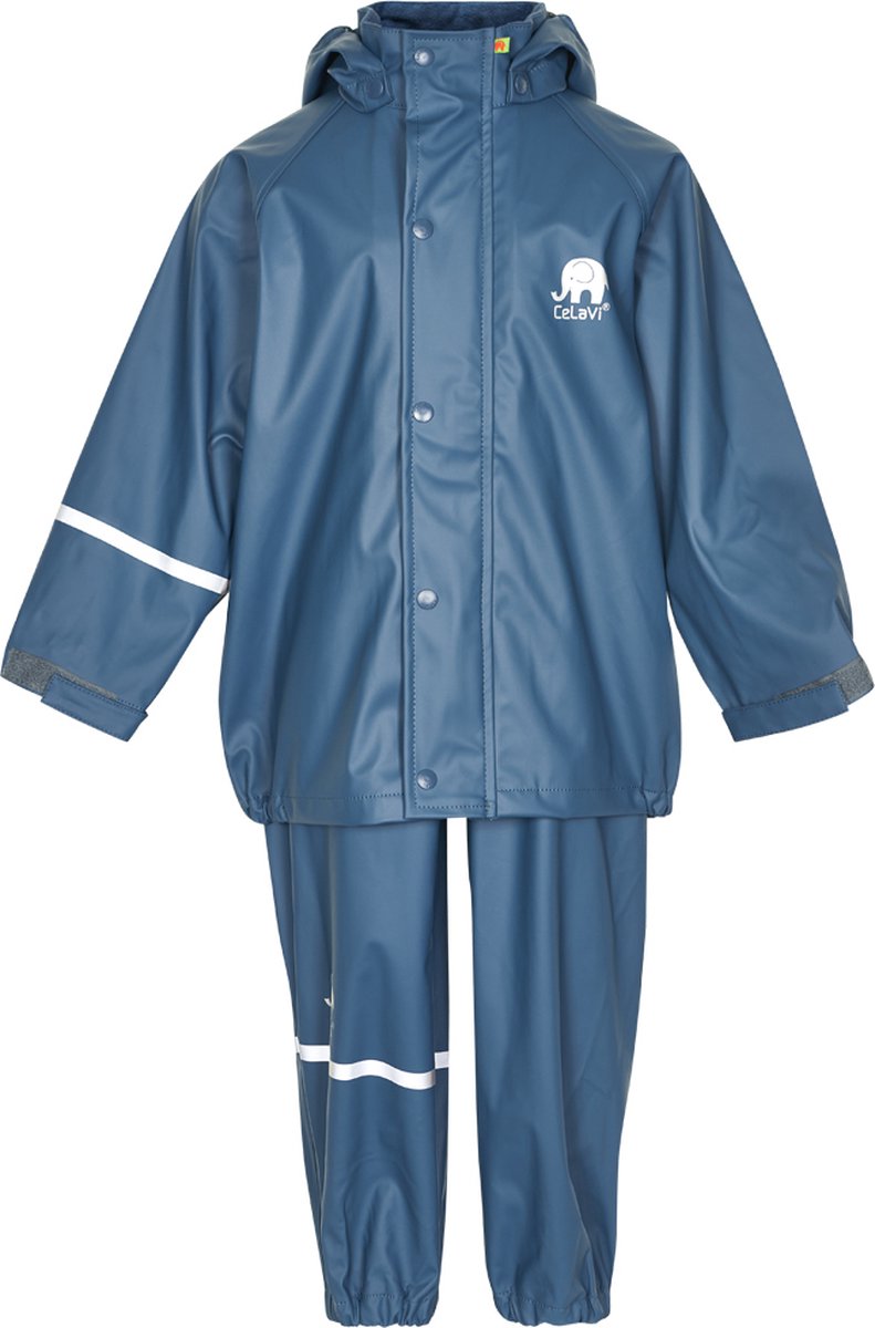 CeLaVi - Basic regenpak voor kinderen - IJsblauw - maat 140cm