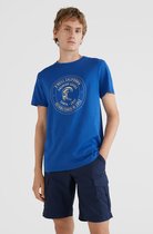O'Neill T-Shirt Men EXPLORE T-SHIRT Surf The Web Blue M - Surf The Web Blue 100% Eco-Katoen Round Neck