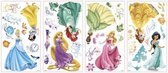 Muurstickers Princess glitter vinyl 37 stuks