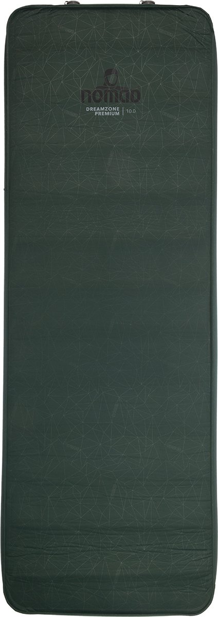 NOMAD® Dreamzone Premium 10.0 Slaapmat | Zelfopblazende mat Groen | 198x66x10cm | Lichtgewicht & Kwalitatief | Incl Hoes | Lichaam vormend materiaal