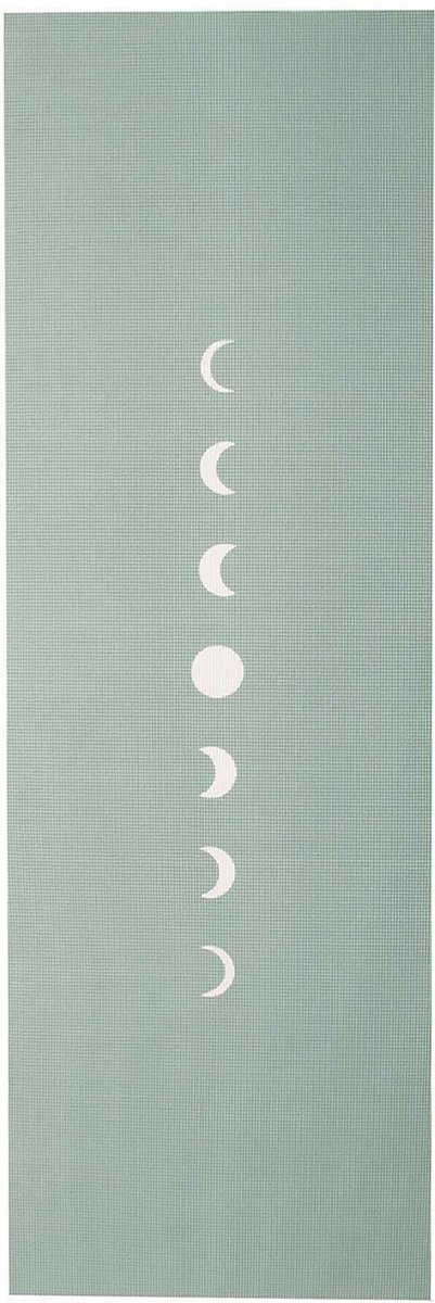 Yogamat sticky extra dik moon asgroen - Lotus | 6 mm | fitnessmat | sportmat | pilates mat