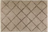 Vloerkleed ruiten design, Urban Taupe 80×150