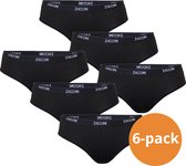 Zaccini Dames Hipsters 6-pack Black