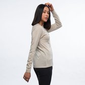 Lysebu Wool Henley Dames - Chalk Sand