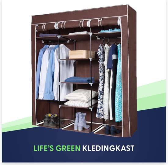 Life's Green® KM2B XXL opvouwbare kledingkast