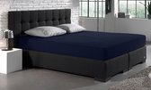 Hoeslaken Jersey 135 gr Donker Blauw 160-180 x 200