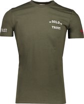 In Gold We Trust T-shirt Groen voor heren - Never out of stock Collectie