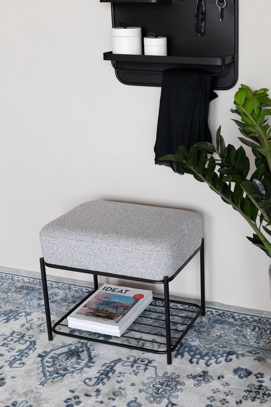 Tabouret Feliz Style de vie Milou - Carré - Grijs